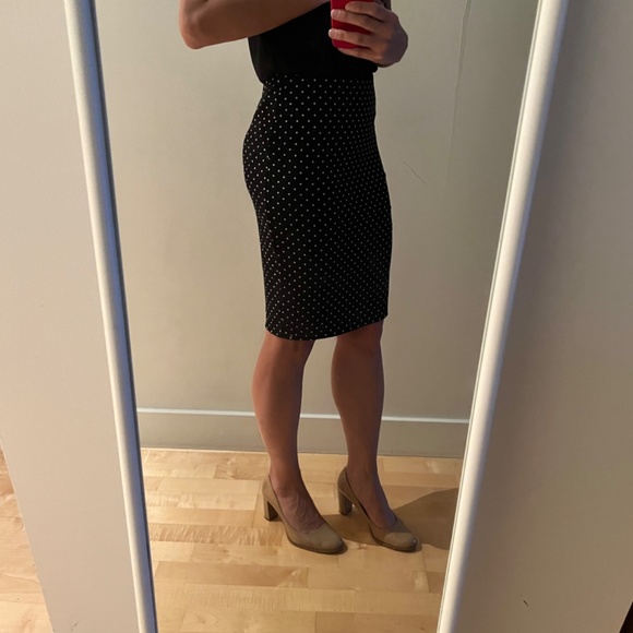 VINCE CAMUTO polka dot pencil skirt - Picture 3 of 5